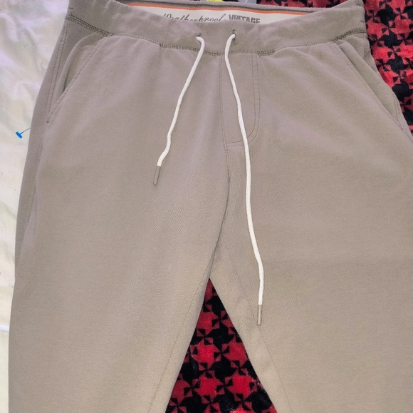 brand new Cotton blend French terry joggers without tags exposed long drawstring - Picture 2 of 15